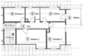 Großes DG- Wohnen mit 5 Zimmer, 2 Bädern, 2 Küchen, 2 Spitzböden, 1 Balkon, 1 Wiga., 2 Garagen - WE 6 DG rechts